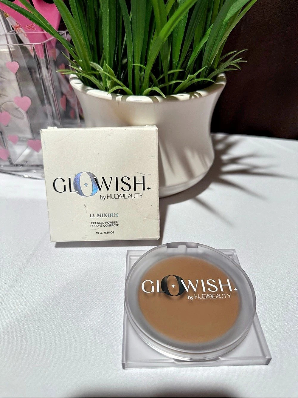 Glowish by Huda Beauty Luminous Powder Medium Bronzer NWT